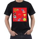 sports Emoji Men s T-Shirt (Black)