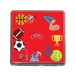 sports Emoji Memory Card Reader (Square)