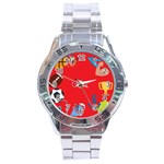 sports Emoji Stainless Steel Analogue Watch