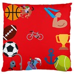 sports Emoji Large Cushion Case (One Side)