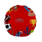 sports Emoji Standard 15  Premium Round Cushion 