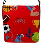 sports Emoji Flap Closure Messenger Bag (S)