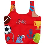 sports Emoji Full Print Recycle Bag (XL)