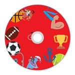 sports Emoji CD Wall Clock