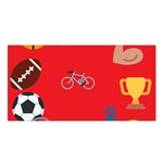 sports Emoji Satin Shawl