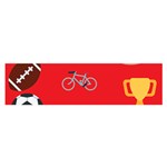 sports Emoji Satin Scarf (Oblong)