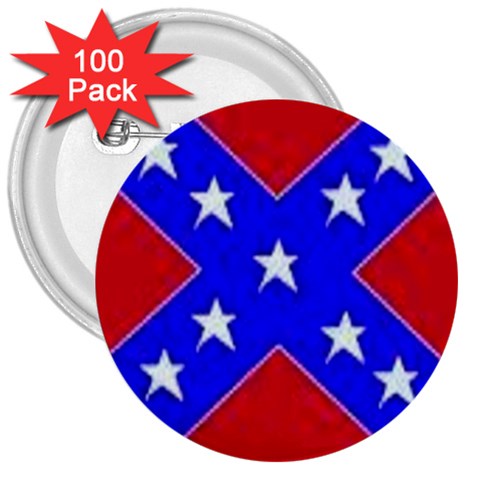 rebel 3  Button (100 pack) from ArtsNow.com Front