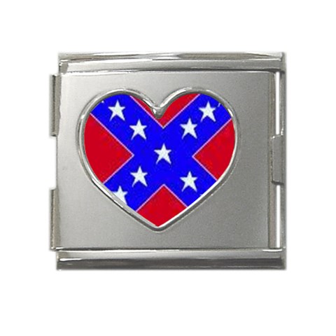 rebel Mega Link Heart Italian Charm (18mm) from ArtsNow.com Front