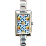 chanukkah hanukkah Emoji Rectangle Italian Charm Watch