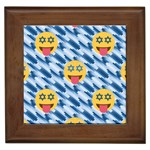 chanukkah hanukkah Emoji Framed Tile