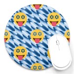 chanukkah hanukkah Emoji Round Mousepad