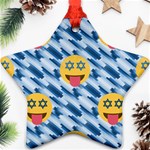 chanukkah hanukkah Emoji Ornament (Star)