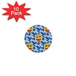 chanukkah hanukkah Emoji 1  Mini Button (10 pack) 