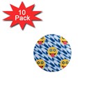 chanukkah hanukkah Emoji 1  Mini Magnet (10 pack) 