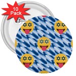 chanukkah hanukkah Emoji 3  Button (10 pack)