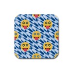 chanukkah hanukkah Emoji Rubber Square Coaster (4 pack)