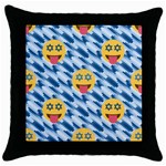 chanukkah hanukkah Emoji Throw Pillow Case (Black)