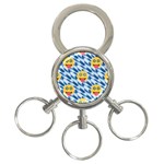 chanukkah hanukkah Emoji 3-Ring Key Chain