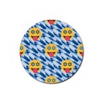 chanukkah hanukkah Emoji Rubber Coaster (Round)