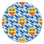 chanukkah hanukkah Emoji Magnet 5  (Round)