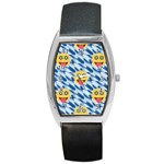 chanukkah hanukkah Emoji Barrel Style Metal Watch