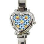 chanukkah hanukkah Emoji Heart Italian Charm Watch