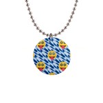 chanukkah hanukkah Emoji 1  Button Necklace