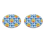 chanukkah hanukkah Emoji Cufflinks (Oval)