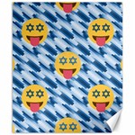 chanukkah hanukkah Emoji Canvas 8  x 10 