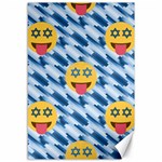 chanukkah hanukkah Emoji Canvas 12  x 18 