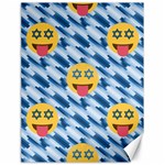 chanukkah hanukkah Emoji Canvas 18  x 24 