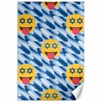 chanukkah hanukkah Emoji Canvas 24  x 36 