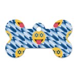 chanukkah hanukkah Emoji Dog Tag Bone (One Side)