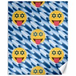 chanukkah hanukkah Emoji Canvas 11  x 14 