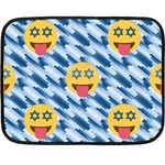 chanukkah hanukkah Emoji Double Sided Fleece Blanket (Mini)