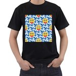 chanukkah hanukkah Emoji Men s T-Shirt (Black)