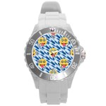 chanukkah hanukkah Emoji Round Plastic Sport Watch (L)