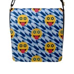 chanukkah hanukkah Emoji Flap Closure Messenger Bag (L)