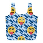 chanukkah hanukkah Emoji Full Print Recycle Bag (L)