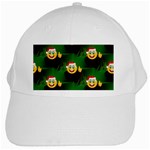 santa Emoji Christmas White Cap