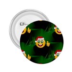 santa Emoji Christmas 2.25  Button