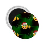 santa Emoji Christmas 2.25  Magnet