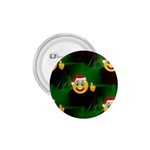 santa Emoji Christmas 1.75  Button