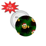 santa Emoji Christmas 1.75  Button (10 pack) 