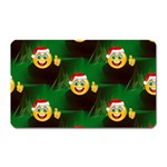 santa Emoji Christmas Magnet (Rectangular)