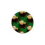 santa Emoji Christmas Golf Ball Marker