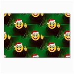 santa Emoji Christmas Postcards 5  x 7  (Pkg of 10)