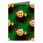 santa Emoji Christmas Greeting Card