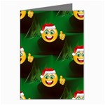 santa Emoji Christmas Greeting Cards (Pkg of 8)