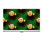 santa Emoji Christmas Business Card Holder